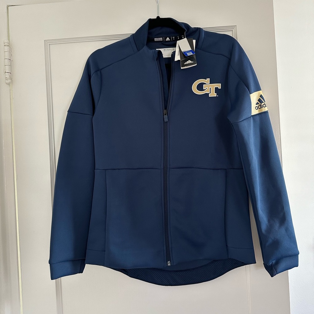 Adidas Georgia Tech Zip Up Jacket Size Men’s Small